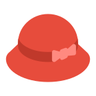 Sombrero de fieltro rojo icon