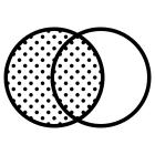 Mengendiagramm Schnittmenge & Differenzmenge links icon