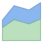 Flächendiagramm icon