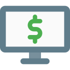 Online merchant website online transaction e-banking icon