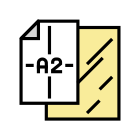 A2 Paper Size icon
