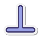 Перпендикулярный символ icon