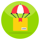 Livraison parachute icon