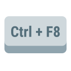tecla ctrl-mais-f8 icon