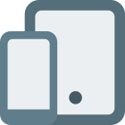 Multiple size phone screen and devices layout icon