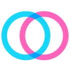 Mengendiagramm Differenzmenge rechts icon