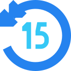 15 segundos Retroceder icon