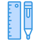 Ruler and Pencil icon