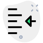 Indent right shift arrow-direction align format increase-margin paragraph icon