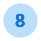 8 en círculo icon