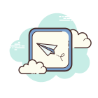 Paper Plane Message icon