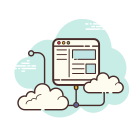 Réseau Cloud icon