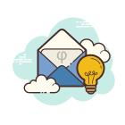 Idea Open Envelope icon