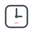 정사각형 시계 icon