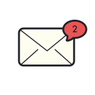 Número do envelope icon