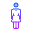 Donna in piedi icon
