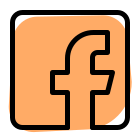 Online social media facebook website homescreen logo button icon