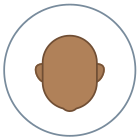 圆形用户中性皮肤类型 6 icon