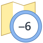 Zeitzone -6 icon