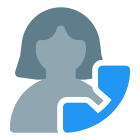 Calling a contact for services and other works icon