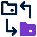 folder transfer icon