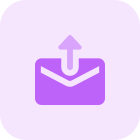 Upload email message icon