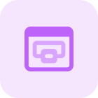 Online printing application on web portal layout icon