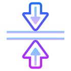 Fusionner horizontalement icon