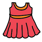 Kleid von hinten icon