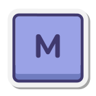 M Key icon