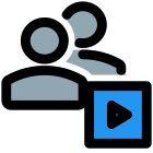 Sharing the multimedia on a web messenger icon