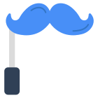 external-Moustache-Prop-health-beauty-and-fashion-vectorslab-flat-vectorslab icon