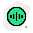 Audio wave application for editing and playback icon