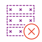 Eliminar base de datos icon