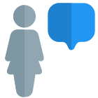 chat-externo-con-compañeros-diseño-de-función-de-aplicación-messenger-fullsinglewoman-shadow-tal-revivo icon