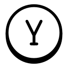 원이있는 Y icon