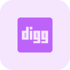 Digg-externo-con-el-objetivo-de-seleccionar-historias-específicamente-para-una-audiencia-selectiva-logotipo-en-línea-tritone-tal-revivo icon