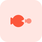 外部较大的鱼吃掉较小的鱼，适者生存的商业 Tritone-tal-revivo 概念 icon