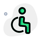 Disability section for a physically challenged people icon