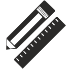 Pencil And Ruler icon