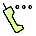 Loading or processing on vintage cell phone device icon