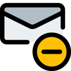 Delete email message icon