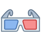 Occhiali 3D icon