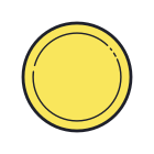 Círculo rellenado icon