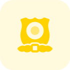 Medal for the Homeland security with shield and circle icon