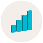 Balkendiagramm isometrisch icon