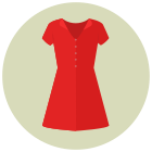 Vestido modelado icon