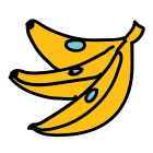 Banana doce icon