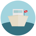 Barco de buceo icon