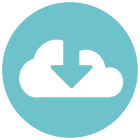 Von der Cloud herunterladen icon